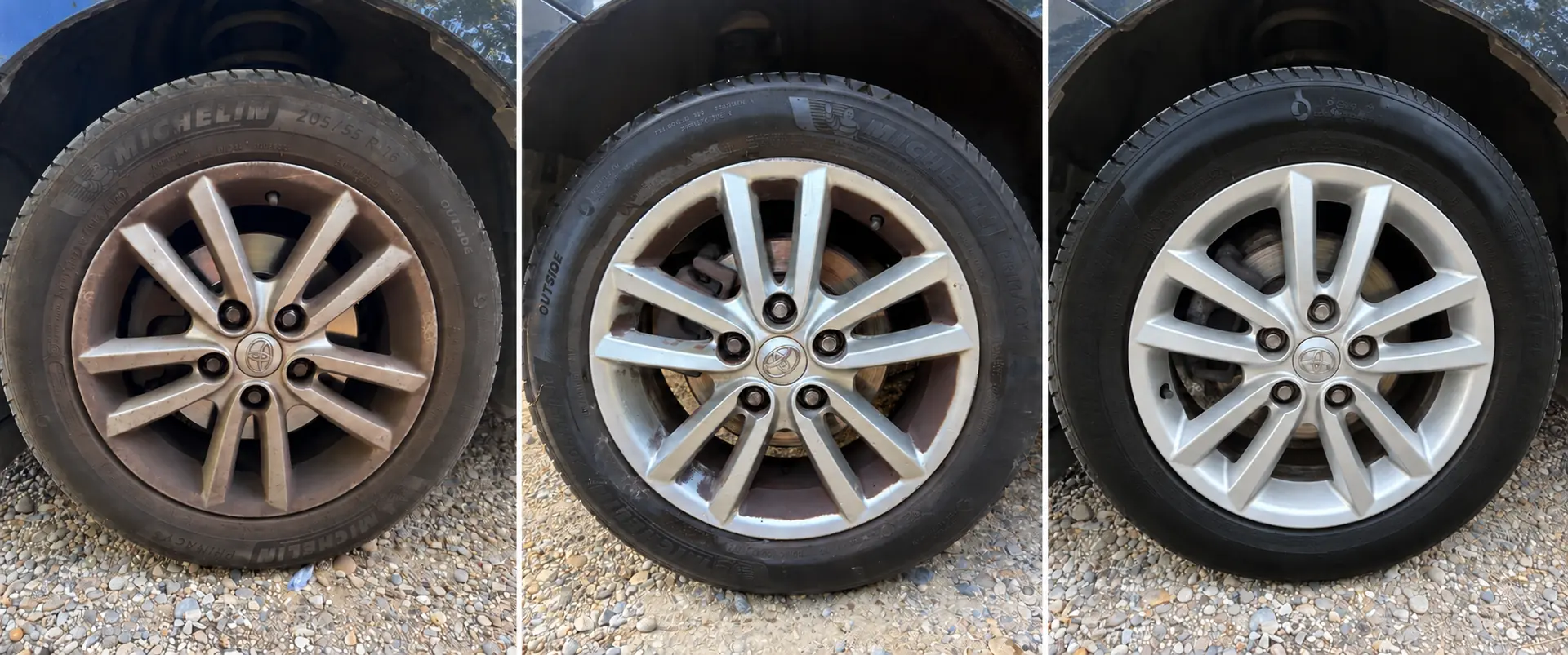 Rénovation esthétique intensive d’une jante Toyota en trois étapes par E.T Auto