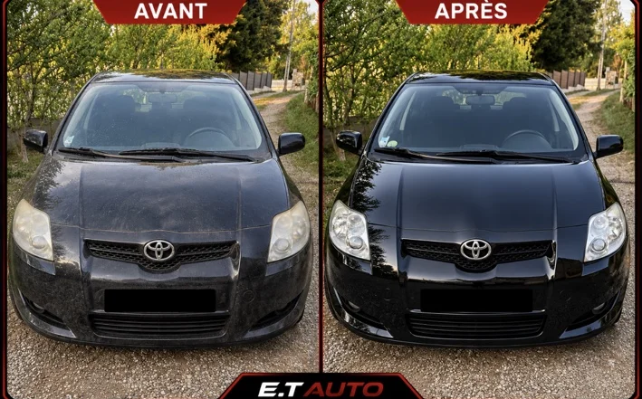 Nettoyage extérieur avant après E.T Auto