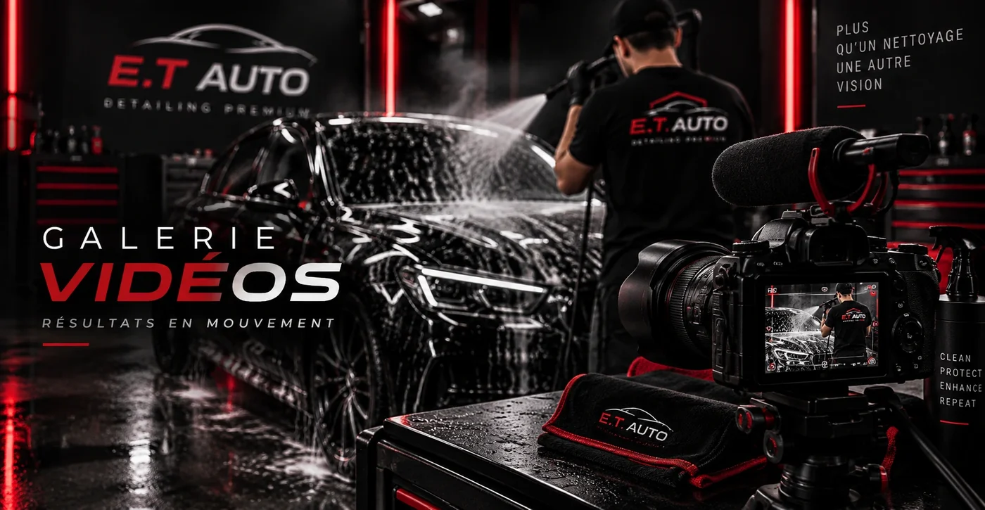 Galerie vidéos des prestations automobiles E.T Auto — résultats en mouvement